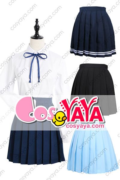 女子高生 制服スカート 素地