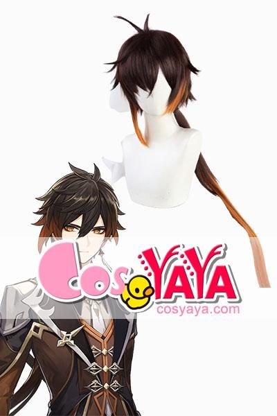 原神 鍾離コスプレウィッグ